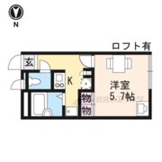 レオパレスサンオークの間取り画像
