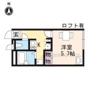 レオパレスサンオークの間取り画像