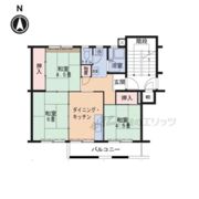 西大和片岡台団地52号棟の間取り画像