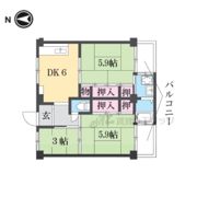 ビレッジハウス見瀬の間取り画像