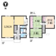 木津清水23－1貸家の間取り画像