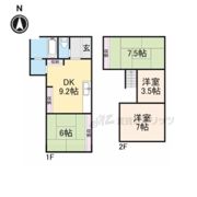 金屋62－12テラスハウスの間取り画像