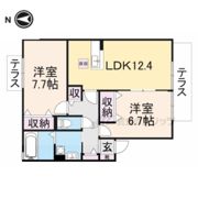 カーサフルーレⅠ・Ⅱの間取り画像