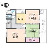 東九条町225貸家の間取り画像