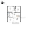 ビィラージュ一条の間取り画像