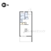 レオパレスEAST FIELD精華の間取り画像
