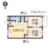 クリスタル21の間取り画像
