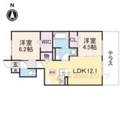 当麻寺MKコートⅢの間取り画像