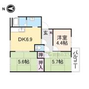 コスモハイツ弐番館の間取り画像