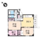 ハイライフ東生駒の間取り画像