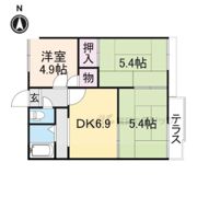 尺土グリーンヴィレッジBの間取り画像