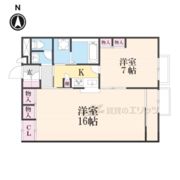 レオパレス城ノ内Ⅱの間取り画像