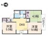 セジュール高の原Fの間取り画像