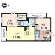 レーヴソレイユの間取り画像