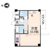 フラッツ小西の間取り画像