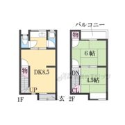 生駒郡斑鳩町興留7丁目テラスハウスの間取り画像