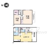 ベルカーサE棟の間取り画像