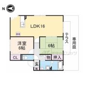 シャンテかしの木の間取り画像