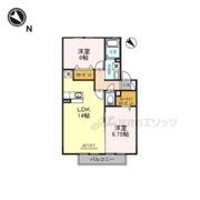 ヴィルヌーブ B棟の間取り画像