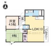 フレグランス左京Bの間取り画像