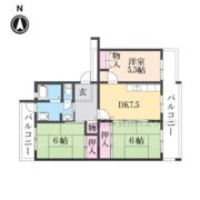 奈良青山団地11号棟の間取り画像