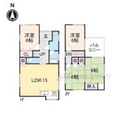 八川158-6貸家の間取り画像