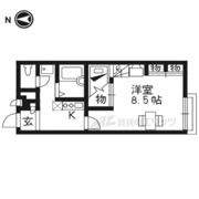 レオパレスKIZUGAWAの間取り画像