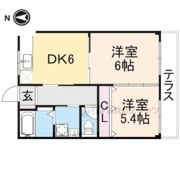 ツクモハイツの間取り画像