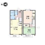 リビエールMAMI Aの間取り画像