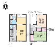 白毫寺テラスハウスの間取り画像