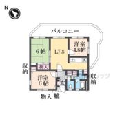 ふぁみ～ゆ生駒壱番館の間取り画像