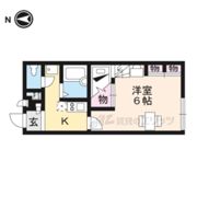 レオパレスくれーる大安寺の間取り画像