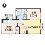 ルミエールかみやの間取り画像