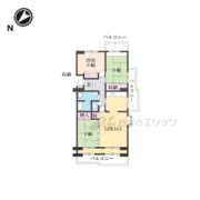 奈良青山一丁目団地05号棟の間取り画像