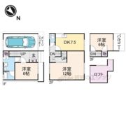 林堂232－13戸建の間取り画像