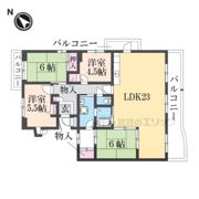 奈良青山一丁目団地06号棟の間取り画像