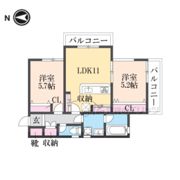 アモール三条大路の間取り画像