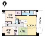 レイセニット奈良グラン・ヴェルジェの間取り画像