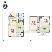南紀寺町5丁目64－13貸家の間取り画像