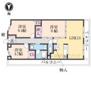 コスモ生駒の間取り画像