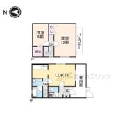 ベルカーサB棟の間取り画像