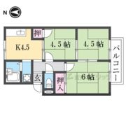 サニーハイツ朝日ヶ丘Aの間取り画像