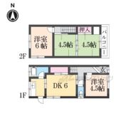 奈良市東九条町貸家の間取り画像