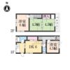 奈良市東九条町貸家の間取り画像