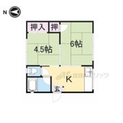 若草荘B棟の間取り画像