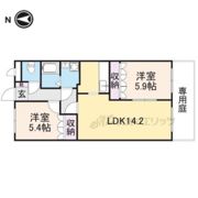 セントフィールド葛城Ⅰの間取り画像