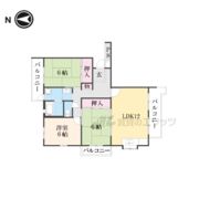奈良青山一丁目団地07号棟の間取り画像