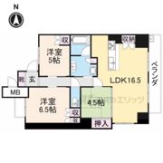 ローレルコート生駒ウエストレジデンスの間取り画像