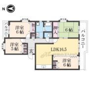 平城左京団地16号棟の間取り画像