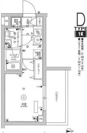 スカイコートヒルズ品川御殿山の間取り画像
